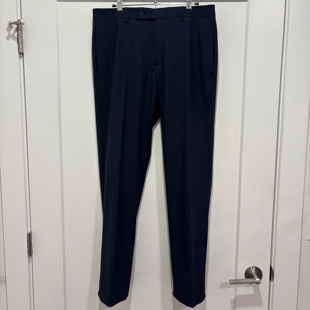 Lauren Ralph Lauren Mens Navy Blue Stretch Dress Pants 32W x 30L